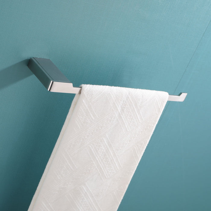 4 Piece Stainless Steel Bathroom Towel Rack Set Wall Mount - Brushed Nickel