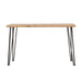 Zander - Sofa Table With Hairpin Leg - Natural And Matte Black Unique Piece Furniture