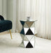 Meria - Pedestal - Mirrored - 20" Unique Piece Furniture