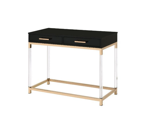 Adiel - Accent Table - Black & Gold Finish Unique Piece Furniture
