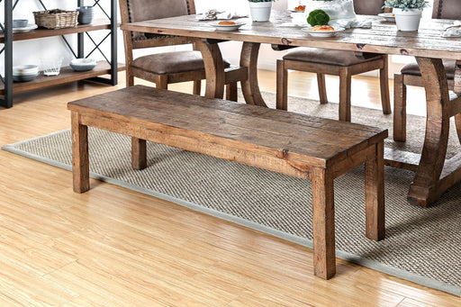 Gianna - Wooden Bench - Rustic Oak Unique Piece Furniture