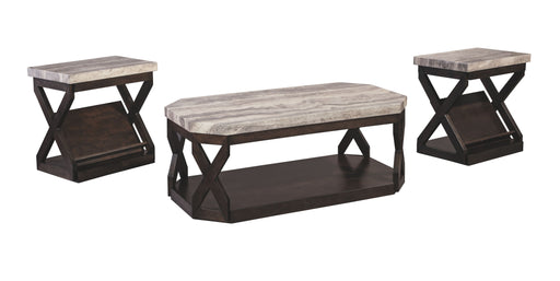 Radilyn - Grayish Brown - Occasional Table Set (Set of 3) Unique Piece Furniture