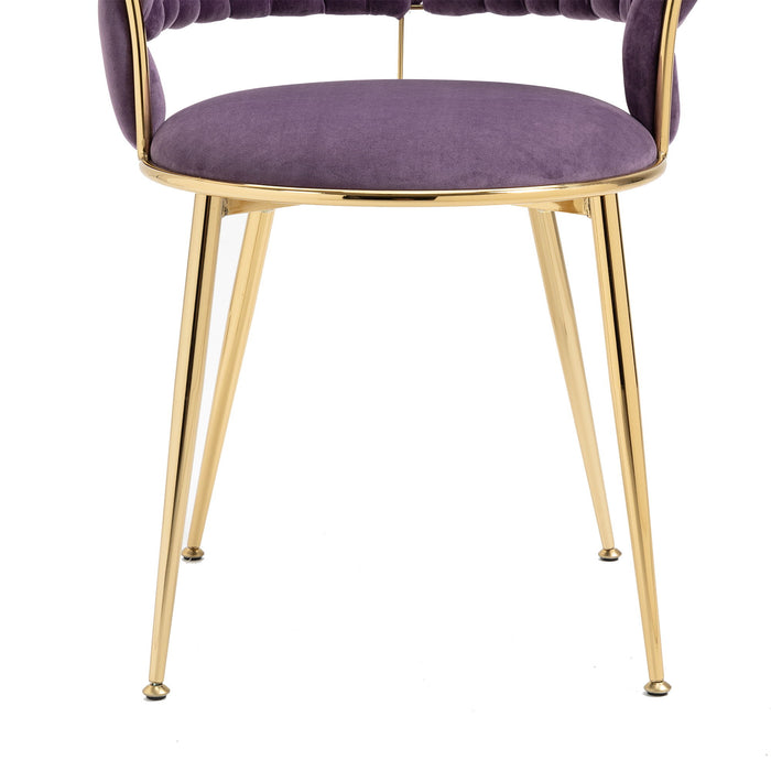 Coolmore Leisure Dining Chairs With (Set of 2) - Purple