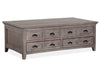 Paxton Place - Lift Top Storage Cocktail Table With Casters - Dovetail Grey Unique Piece Furniture