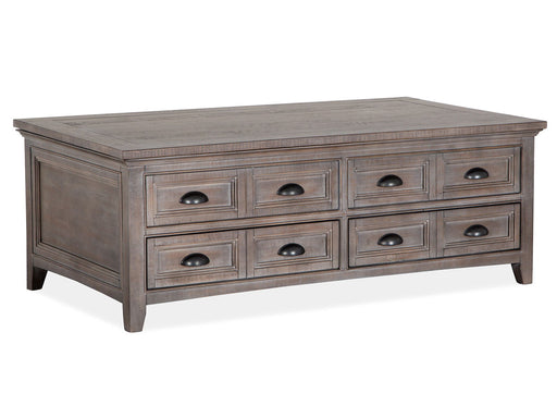 Paxton Place - Lift Top Storage Cocktail Table With Casters - Dovetail Grey Unique Piece Furniture