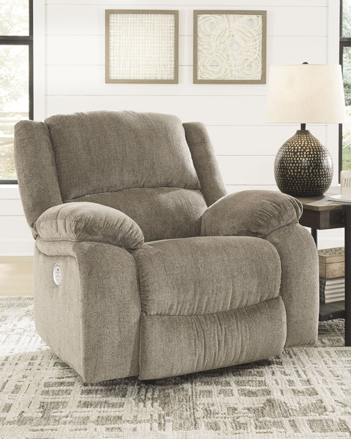 Draycoll - Pewter - Power Rocker Recliner Unique Piece Furniture