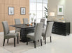Stanton - Rectangle Pedestal Dining Table - Black Unique Piece Furniture
