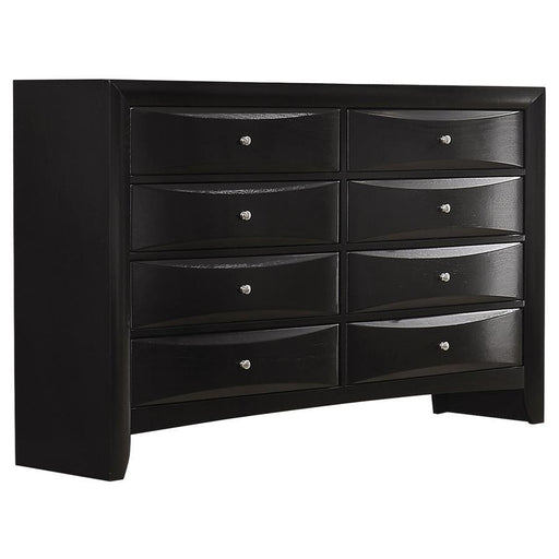 Briana - Rectangular 8-Drawer Dresser - Black Unique Piece Furniture