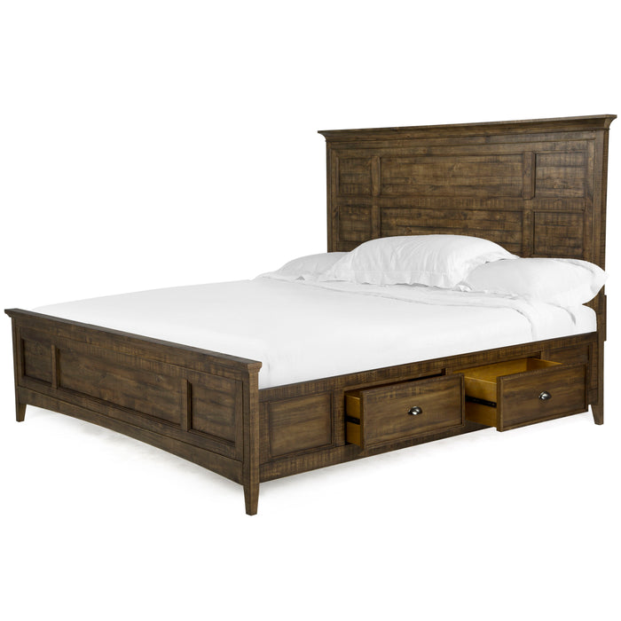 Bay Creek - Complete Panel Bed With Storage Rails
