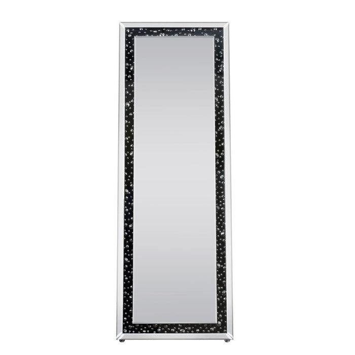 Noor - Accent Mirror - Mirrored & Faux Gemstones Unique Piece Furniture
