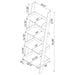 Amaturo - 4-Shelf Ladder Bookcase - Clear Unique Piece Furniture