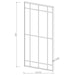 Annetta - Rectangular Window Pane Wall Mirror - Black Unique Piece Furniture