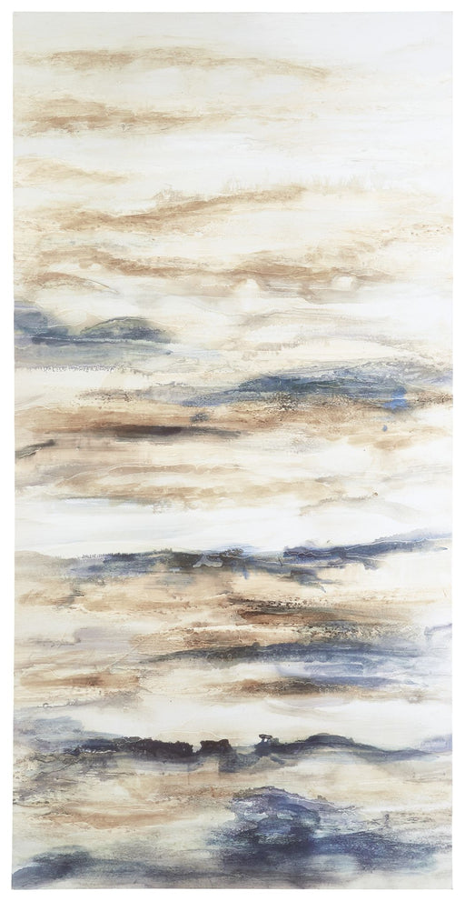 Joely - Blue / Tan - Wall Art Unique Piece Furniture