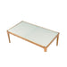 Gwynn - Coffee Table - Natural & Frosted Glass Unique Piece Furniture