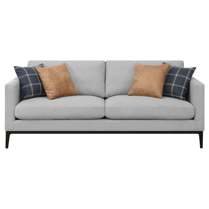 Apperson - Cushioned Back Sofa - Light Gray Unique Piece Furniture
