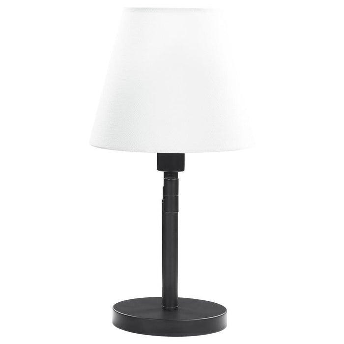 Colombe - Rotatable Frame Table Lamp - Off White And Matte Black Unique Piece Furniture