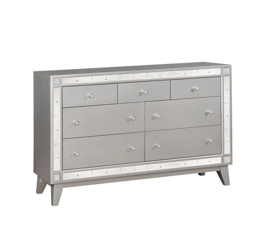 Leighton - 7-Drawer Dresser - Metallic Mercury Unique Piece Furniture