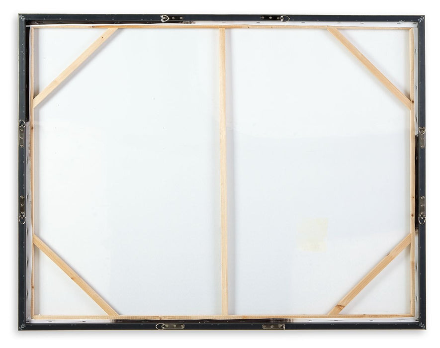 Reighlea - Black / White - Wall Art Unique Piece Furniture