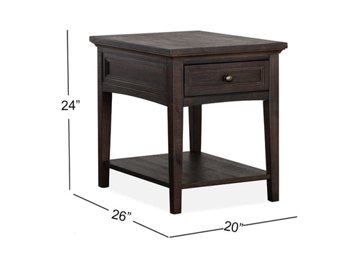Westley Falls - Rectangular End Table - Graphite Unique Piece Furniture