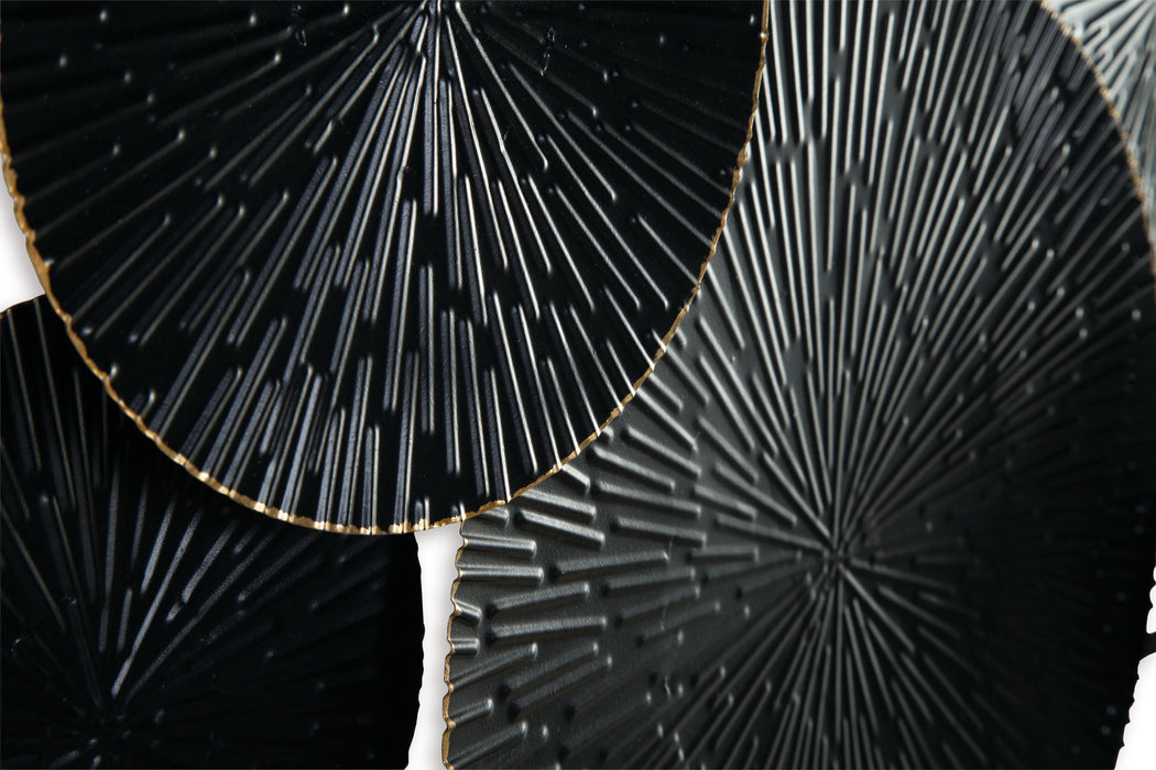 Rhetlen - Wall Decor - Black / Gold Finish