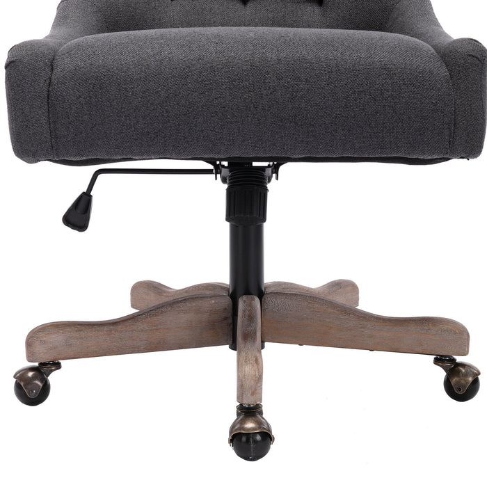 Coolmore Swivel Shell Chair For Living Room / Modern Leisure Office Chair - Charcoal Gray