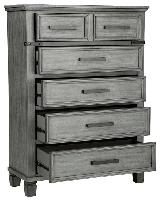 Russelyn - Gray - Five Drawer Chest Unique Piece Furniture