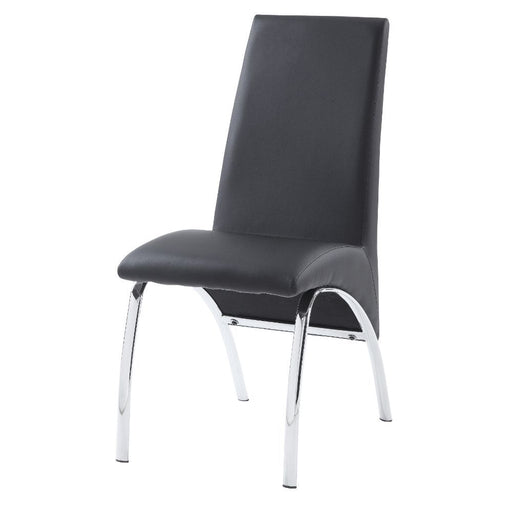 Noland - Side Chair (Set of 2) - Gray PU & Chrome Unique Piece Furniture
