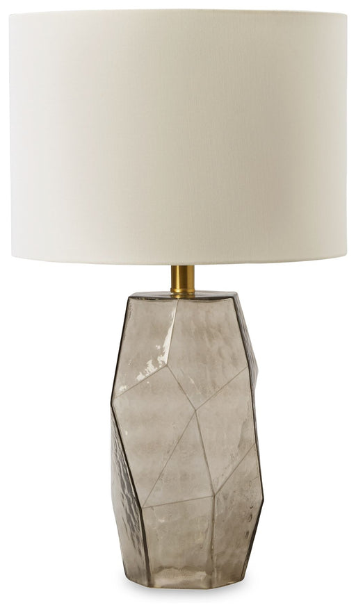 Taylow - Gray - Glass Table Lamp Unique Piece Furniture
