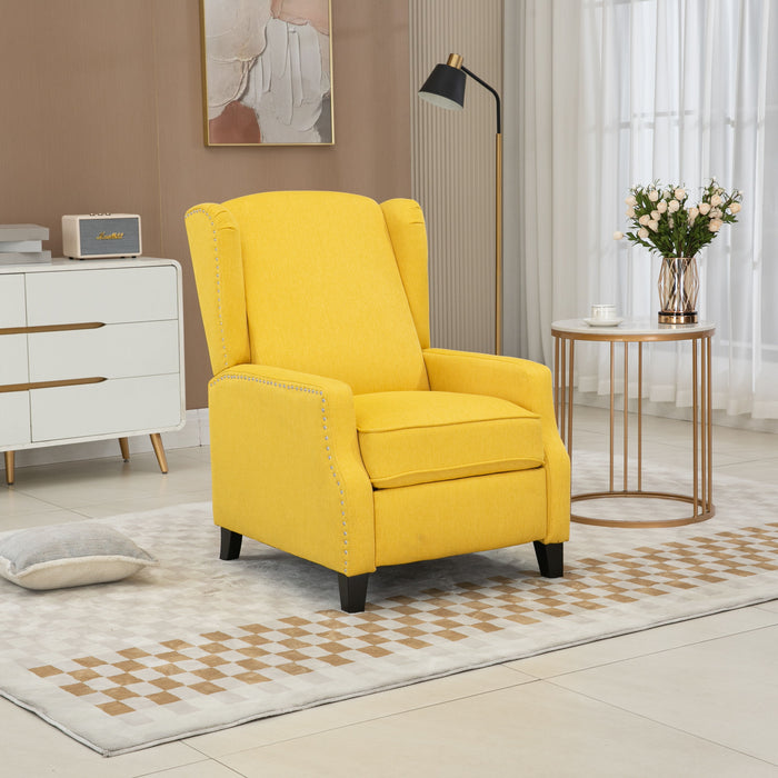 Coolmore Modern Comfortable Upholstered Leisure Chair / Recliner Chair For Living Room - Yellow