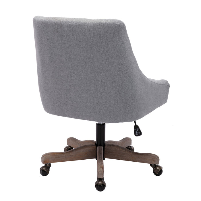 Coolmore Swivel Shell Chair For Living Room / Modern Leisure Office Chair - Gray