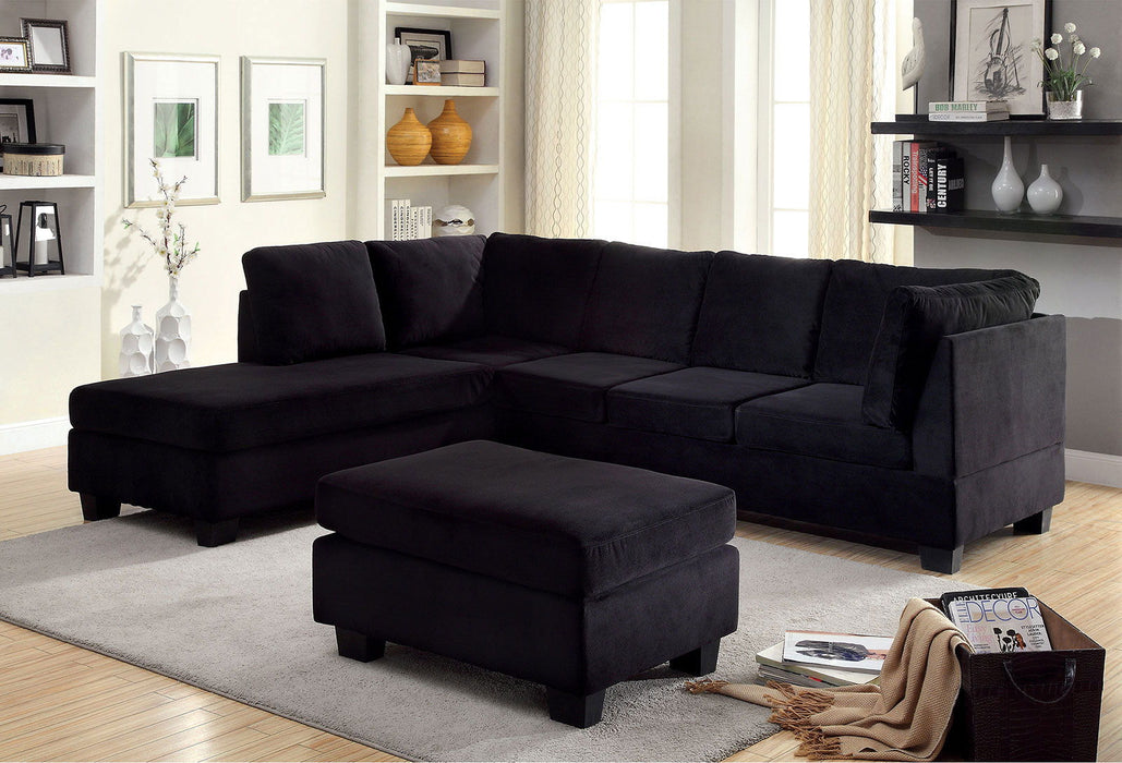 Lomma - Ottoman - Black Unique Piece Furniture