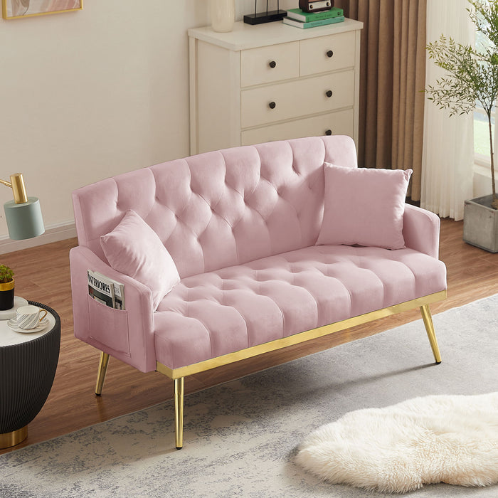 Pink 2 Seater Sofa