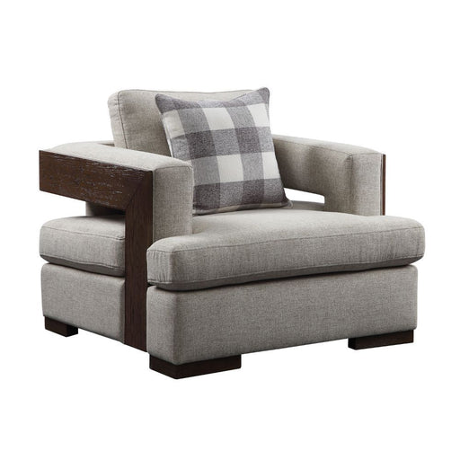 Niamey - Chair - Fabric & Walnut Unique Piece Furniture