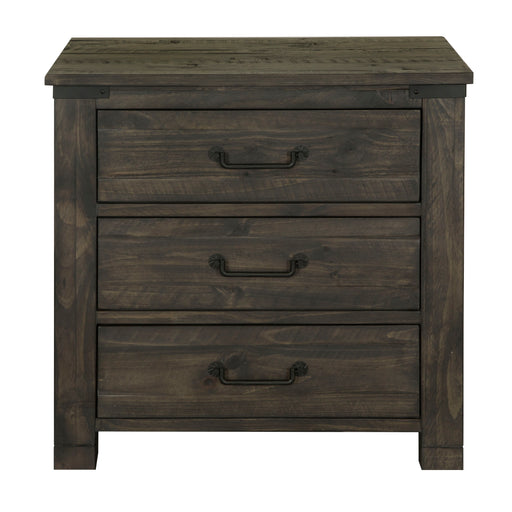 Abington - 3 Drawer Nightstand - Weathered Charcoal Unique Piece Furniture