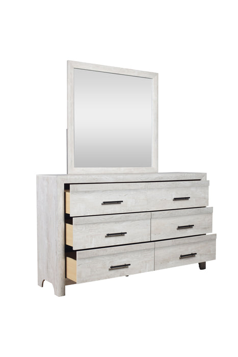 Denver Modern Style 6 - Drawer Dresser Made With Wood In Gray