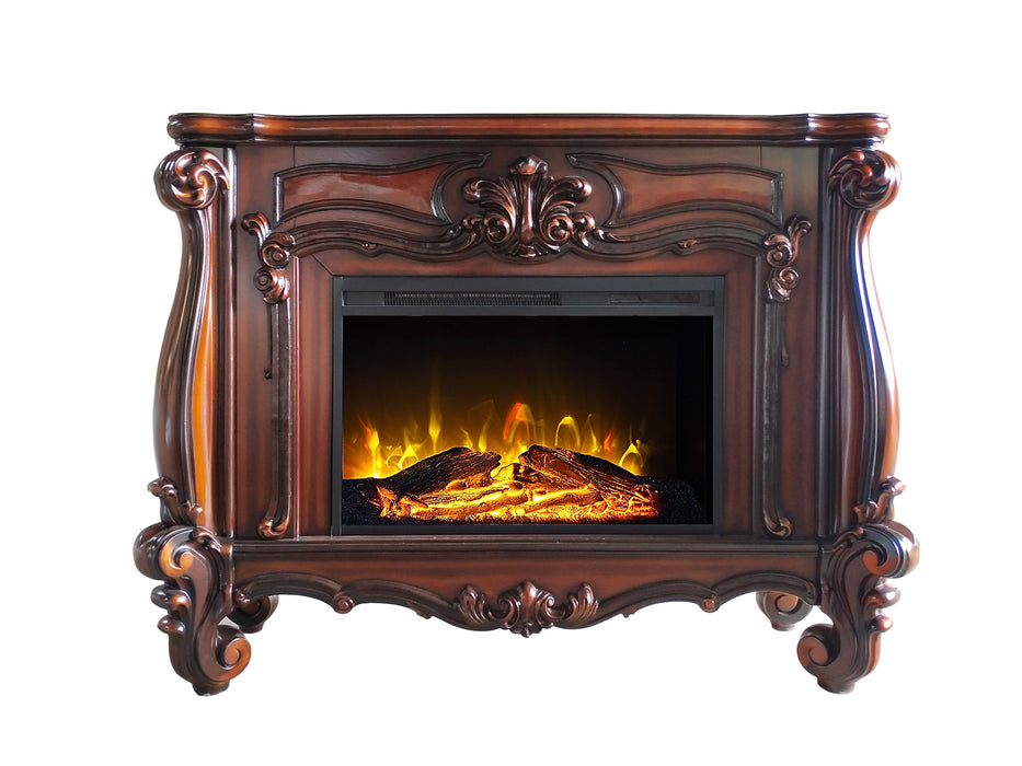 Acme Versailles Fireplace Cherry Oak Finish
