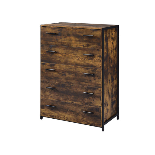 Juvanth - Chest - Rustic Oak & Black Finish Unique Piece Furniture