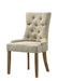 Yotam - Side Chair (Set of 2) - Beige Fabric & Salvaged Oak Finish Unique Piece Furniture