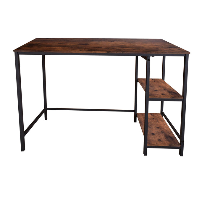 Computer Desk, Home Office Desk, Modern Simple Style Pieces Table For Home, Office, Study, Writing, Rustic Brown