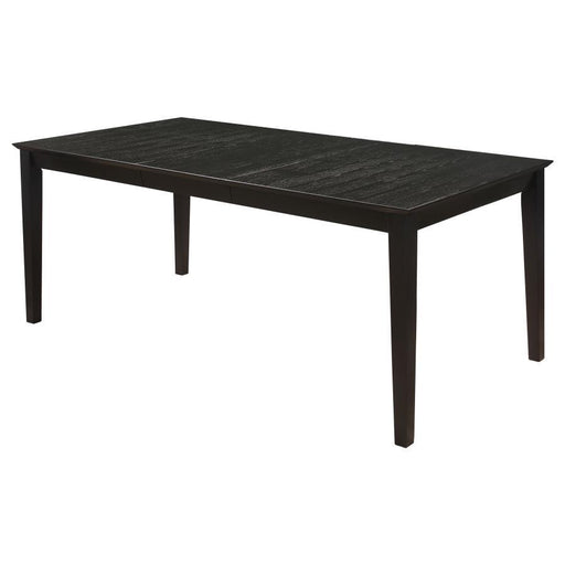 Louise - Rectangular Dining Table With Extension Leaf - Black Unique Piece Furniture