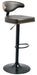 Bellatier - Brown / Black - Tall Uph Swivel Barstool Unique Piece Furniture