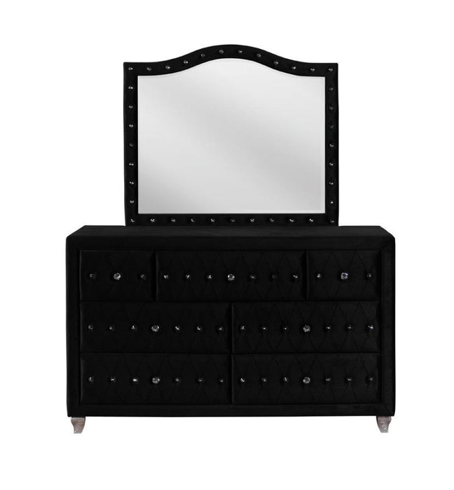 Deanna - Button Tufted Mirror Unique Piece Furniture