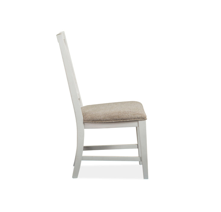 Heron Cove - Dining Side Chair With Upholstered Seat (Set of 2) - Chalk White
