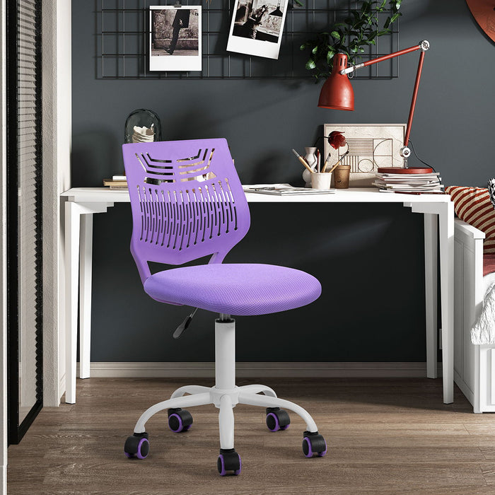 Plastic Task Chair/ Office Chair - Purple