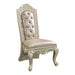 Vatican - Side Chair (Set of 2) - PU & Champagne Silver Finish Unique Piece Furniture