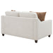 Christine - Upholstered Cushion Back Loveseat - Beige Unique Piece Furniture