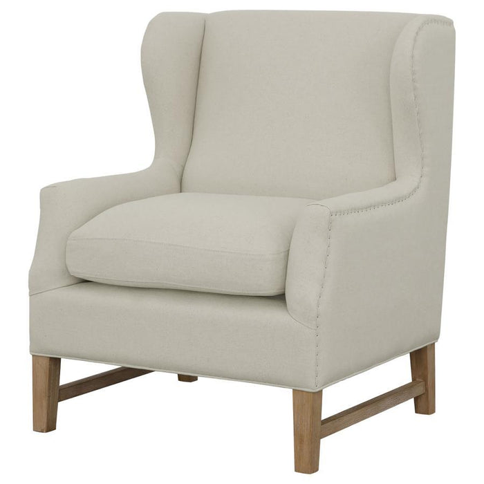 Fleur - Wing Back Accent Chair - Cream Unique Piece Furniture
