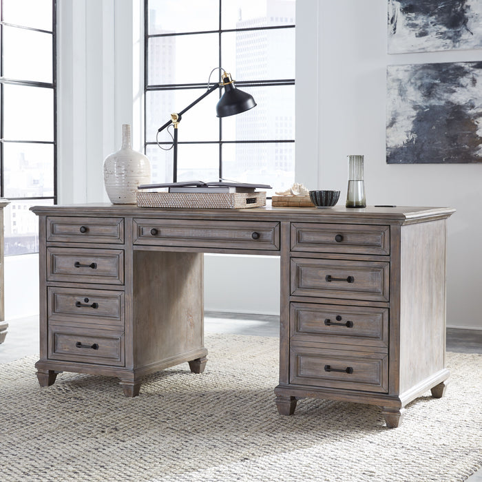 Lancaster - Executive Desk - Dove Tail Grey Unique Piece Furniture