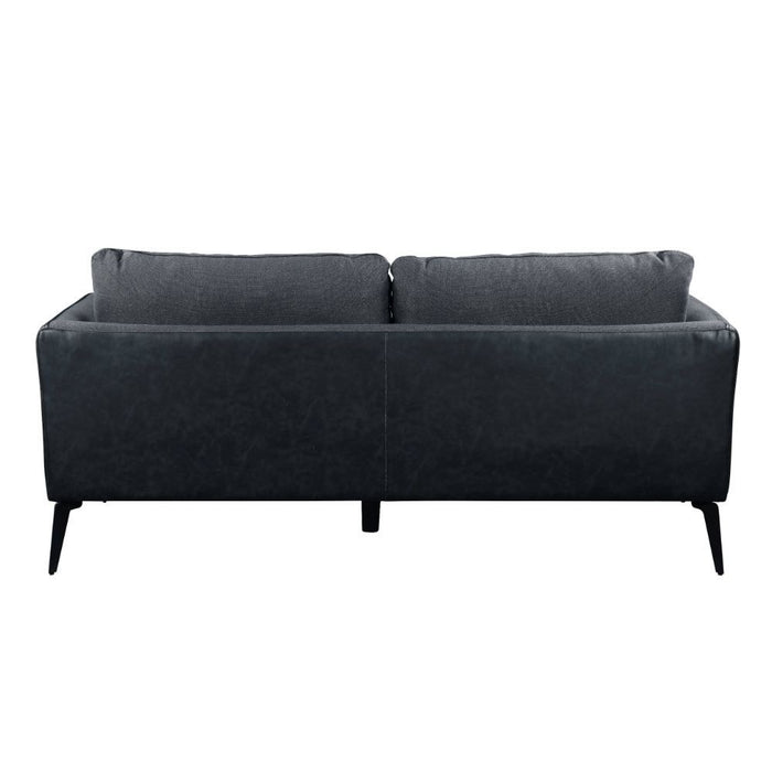 Harun - Sofa - Gray Fabric & PU Unique Piece Furniture