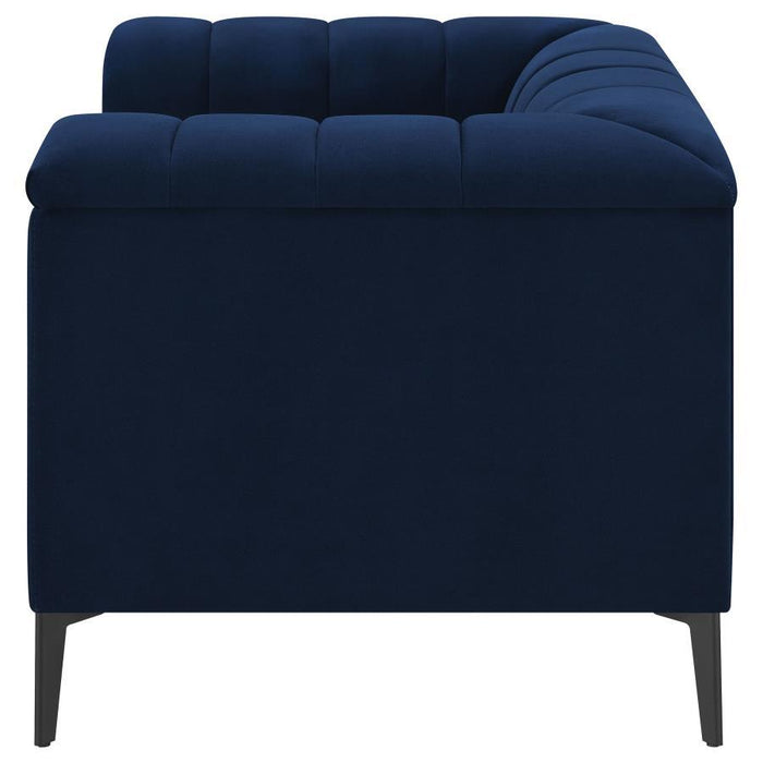 Chalet - Tuxedo Arm Chair - Blue Unique Piece Furniture
